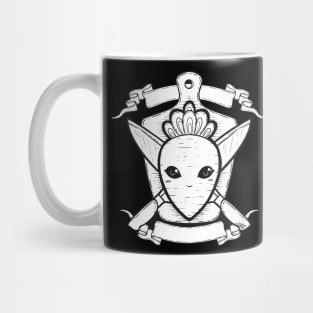 Radish/Carrot and Knife Coat of Arms Mug